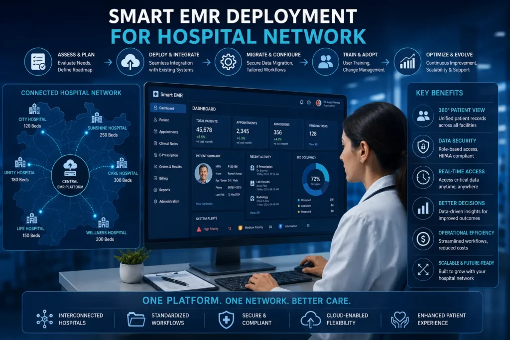 Smart EMR Deployment for Hospital Network